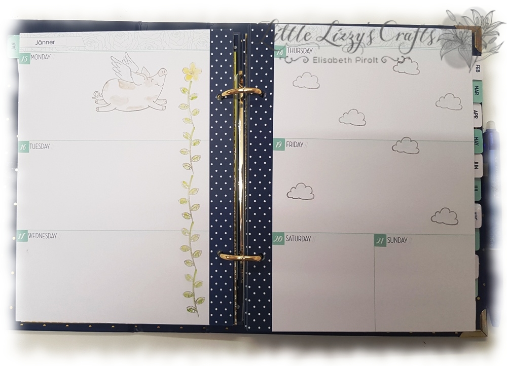Plan with me Jänner 2018 5 Stampin' Up! Planer KW03