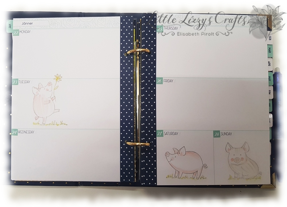 Plan with me Jänner 2018 6 Stampin' Up! Planer KW04