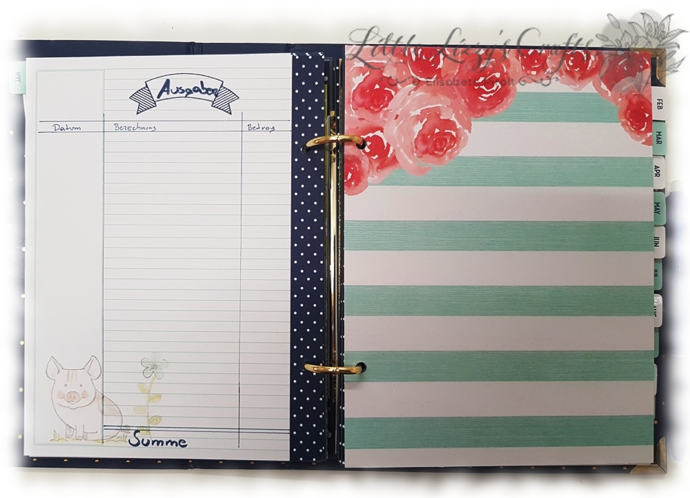 Plan with me Jänner 2018 8 Stampin' Up! Planer Ausgabenseite Jan18
