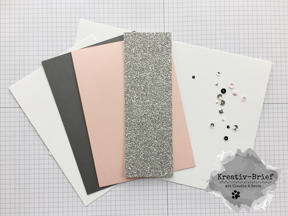Kreativbrief - Pfauengruß 1 Materialpaket Kreativbrief Dezember 2017