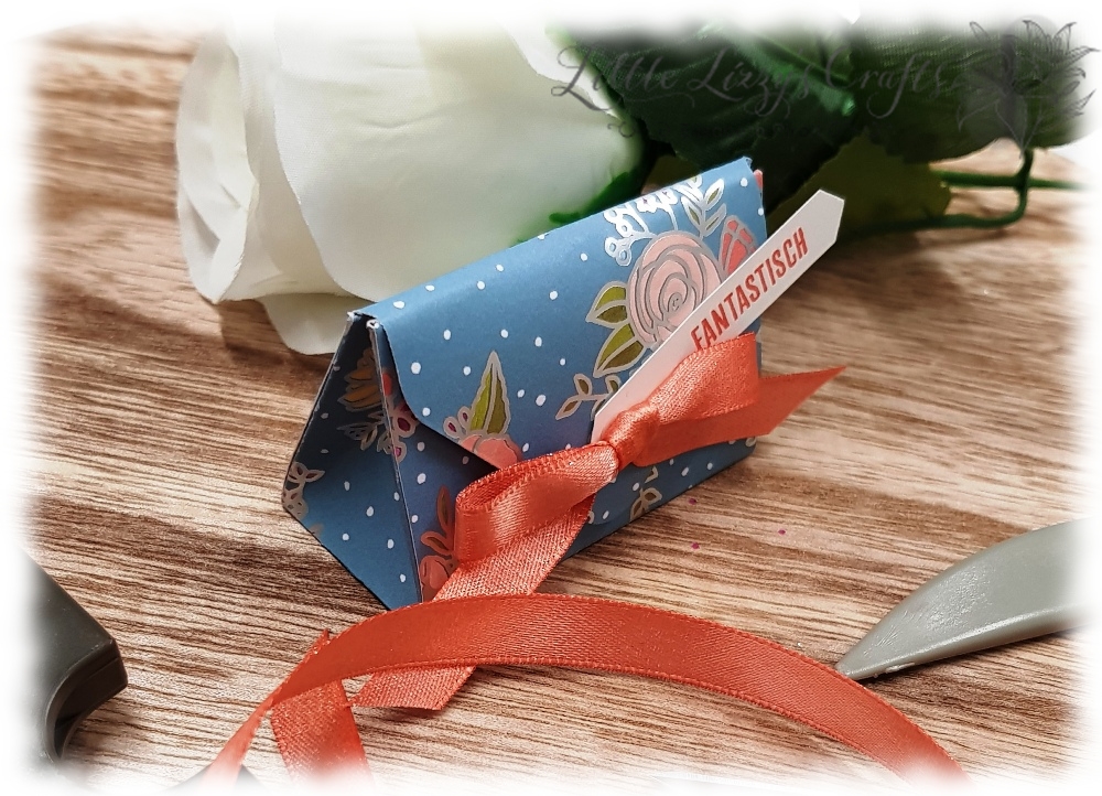 Envelope Punch Board Blog Hop - kleines frühlingshaftes Täschchen 3 kleine Verpackung Falzbrett für Umschläge Geburtstagssoiree Stampin' Up!