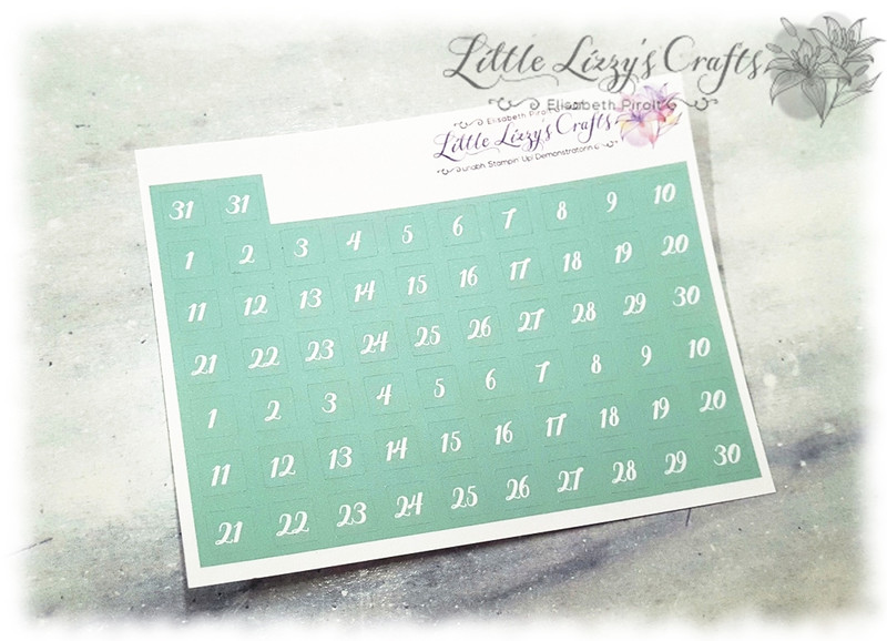 Stampin' Up! Kalender Sticker Daten