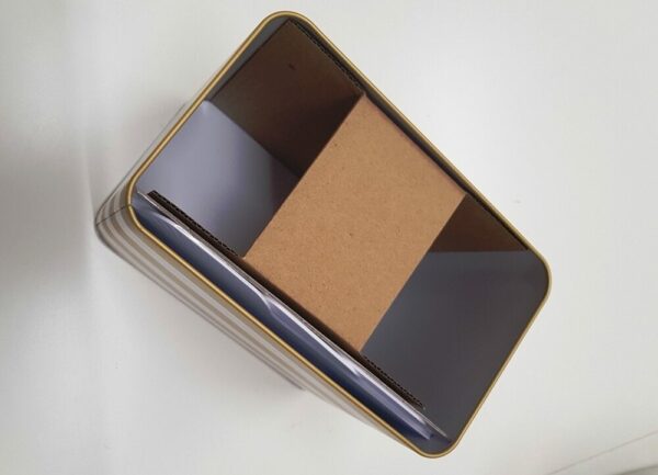 Metalbox Weiß/Gold – Bild 3