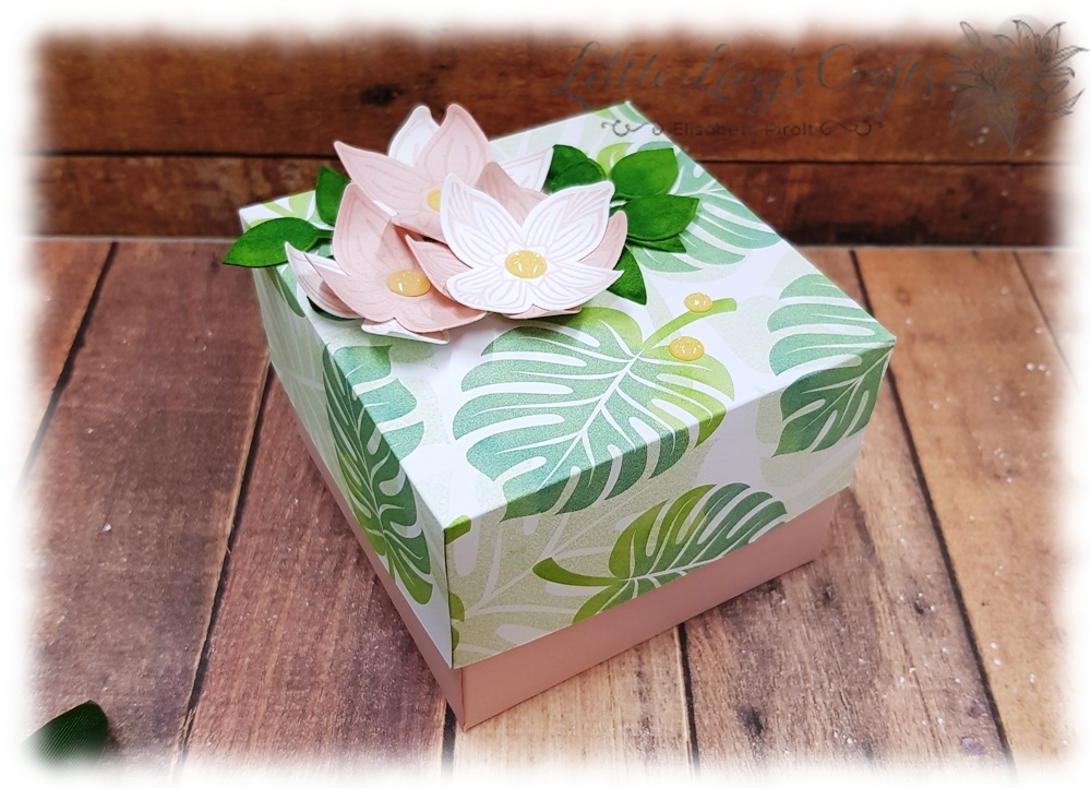 Envelope Punch Board Blog Hop - Box mit Deckel - Pop of Petals 3 Box Falzbrett für Umschläge Pop of Petals Stampin' Up!