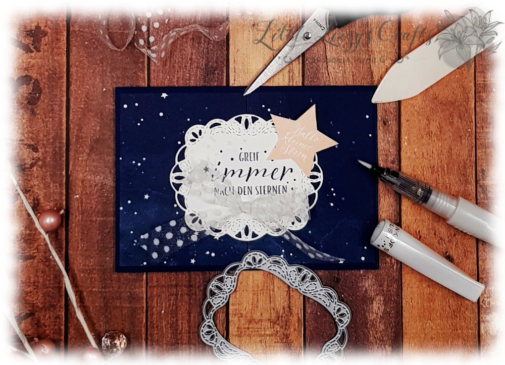 Colour Combo Blog Hop - Sternstunden 3 Sternenhimmel Bestickte Etiketten Stampin' Up!