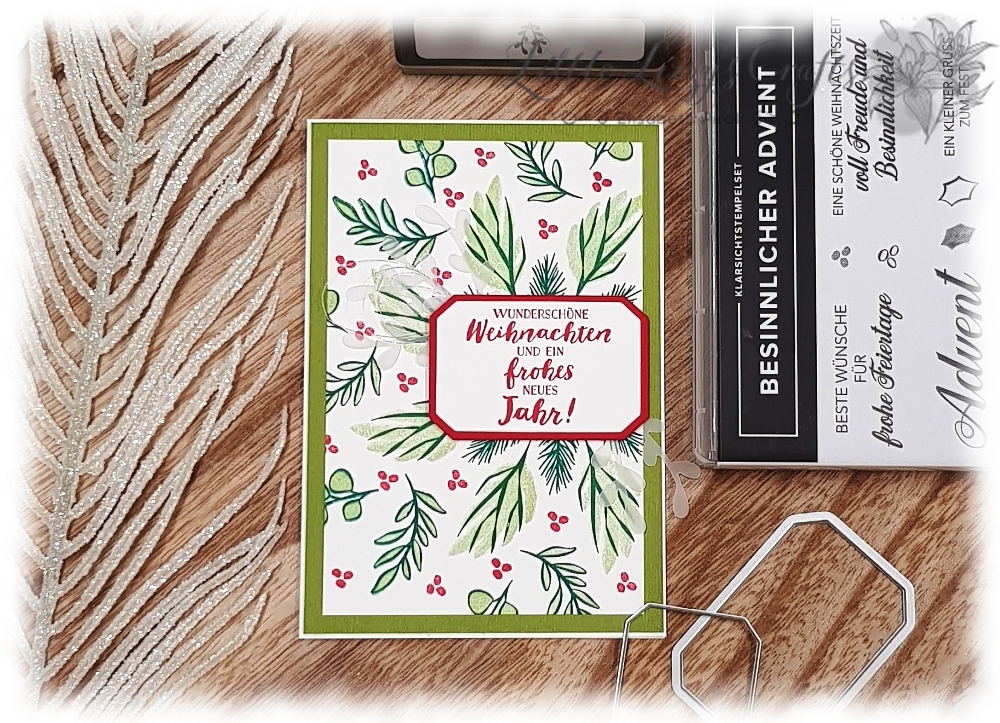 Stamparatus Kranz Template Besinnlicher Advent Eisblüten Stampin' Up!