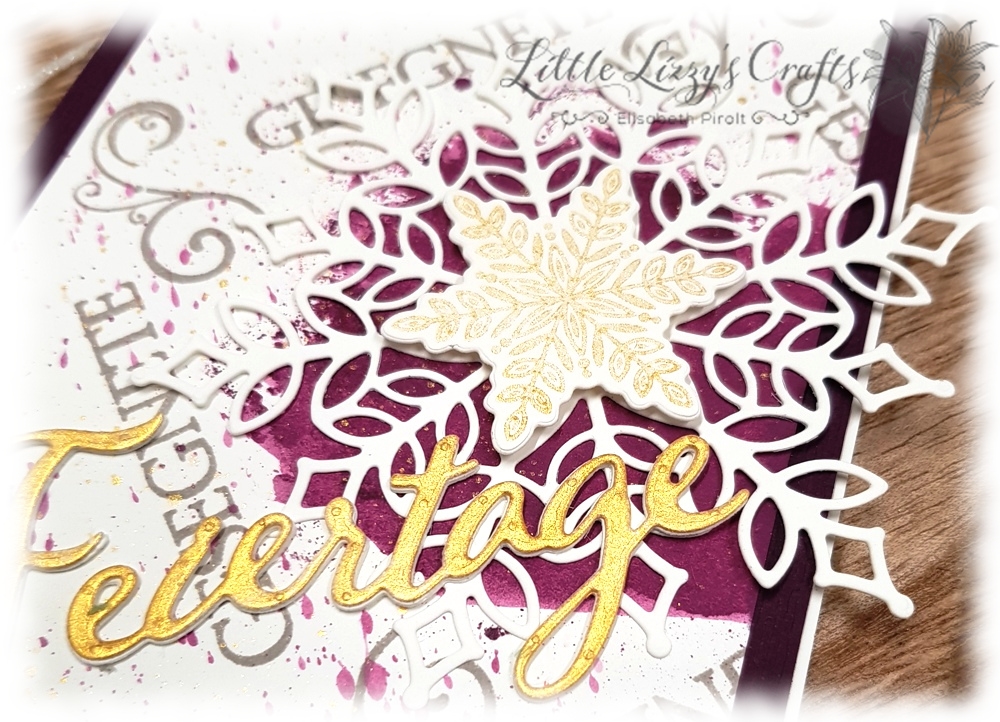 Mehr Stamparatus Kranz Template Ideen 9 Schneegestöber Wintermärchen Frohe Feiertage Weihnachtliche Vielfalt All Purpose Ink Stamparatus Kranz Template Stampin' Up!