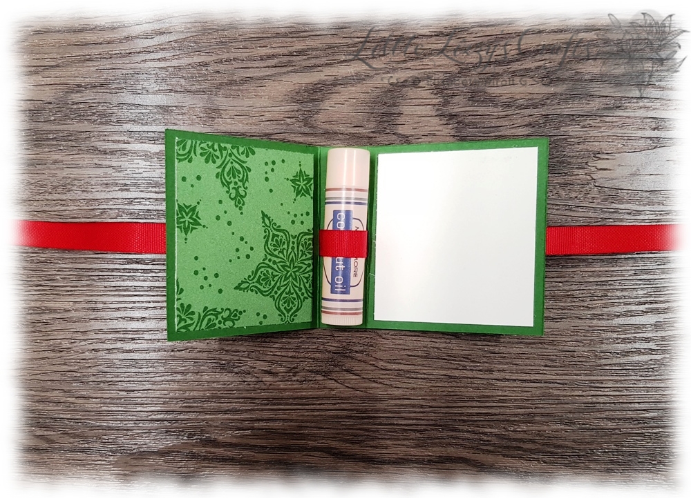 Labello Lippenpflege Stift Verpackung Box Geschenksidee Tutorial Stampin' Up!