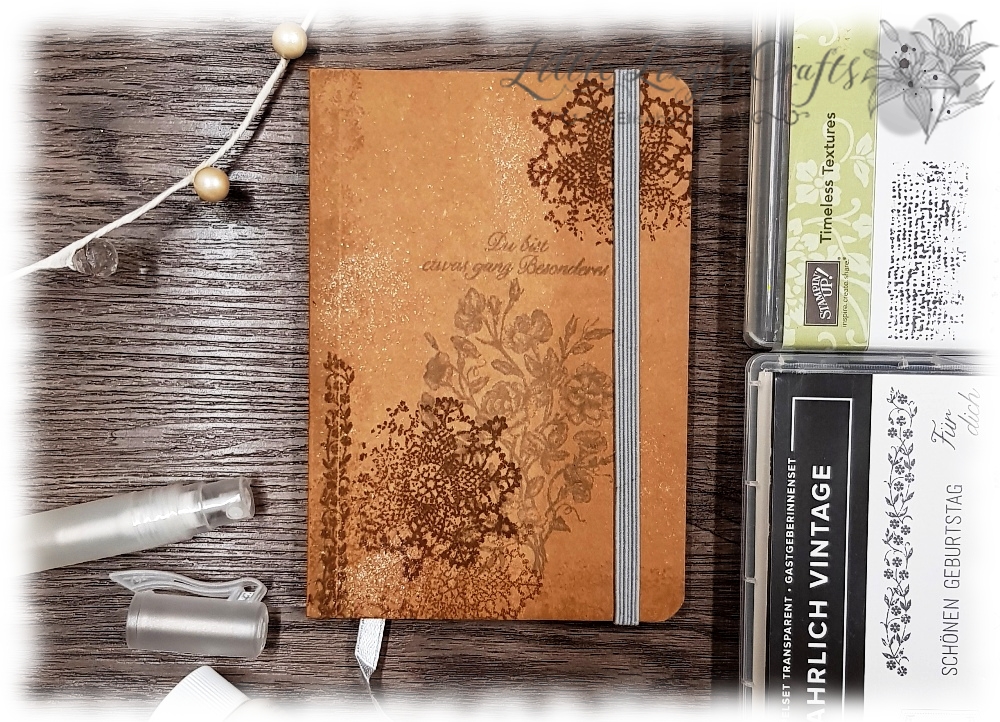 Colour Combo Blog Hop - Notizbücher mit Wahrlich Vintage 3 Wahrlich Vintage Notizbuch Stampin' Up!