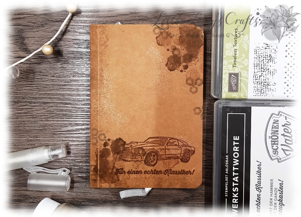 Colour Combo Blog Hop - Notizbücher mit Wahrlich Vintage 8 Notizbücher Stampin' Up! Werkstattworte