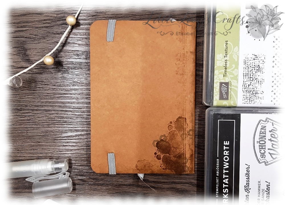 Colour Combo Blog Hop - Notizbücher mit Wahrlich Vintage 7 Stampin' Up! Werkstattworte Adventmarkt