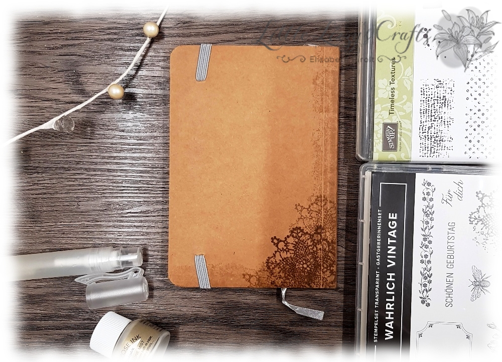 Colour Combo Blog Hop - Notizbücher mit Wahrlich Vintage 4 Stampin' Up! Gastgeberinnen Set Wahrlich Vintage