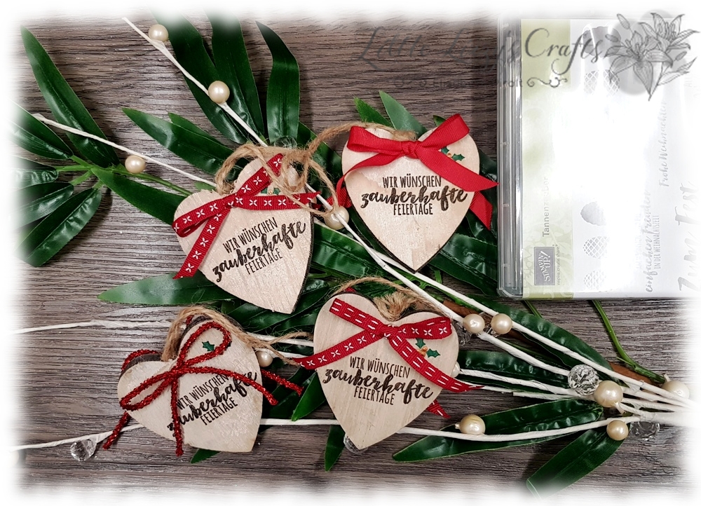 Baumschmuck Holz Tannenzauber Stampin' Up!