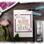 Glücksfälle schnelle Karte Aquarell Stampin' Up!