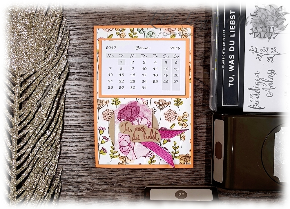 Tischkalender mit One Wild Ride und Tu Was Du Liebst 6 Tu was du liebst Geteilte Leidenschaft Stampin' Up!