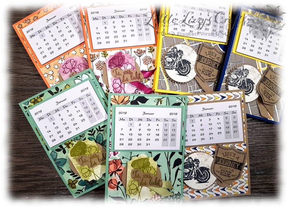 Tischkalender Haftnotizblock Aufsteller Stampin' Up!