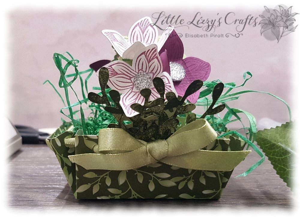 Basket EPB Tutorial Floral Romance Pop of Petals Stampin' Up!