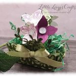 Körbchen mit dem Falzbrett für Umschläge DSP Blütensinfonie Pop of Petals Stampin' Up!