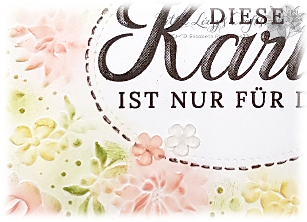 Geburstagskarte Lächeln aus Papier Feldblumen Prägefolder Stampin' Up!