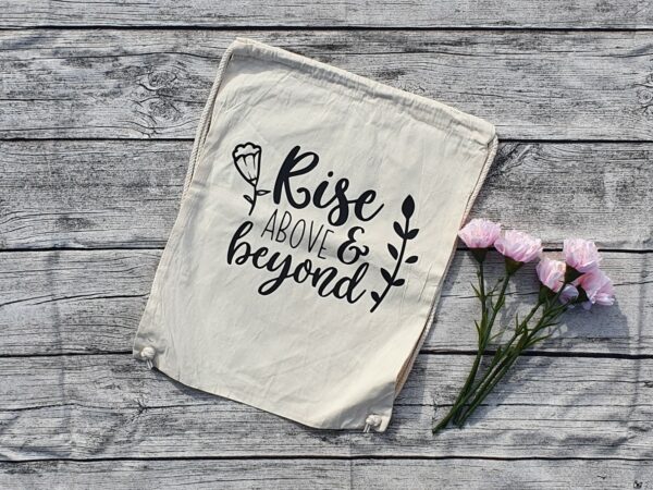 Rucksack / Turnbeutel - rise above & beyond