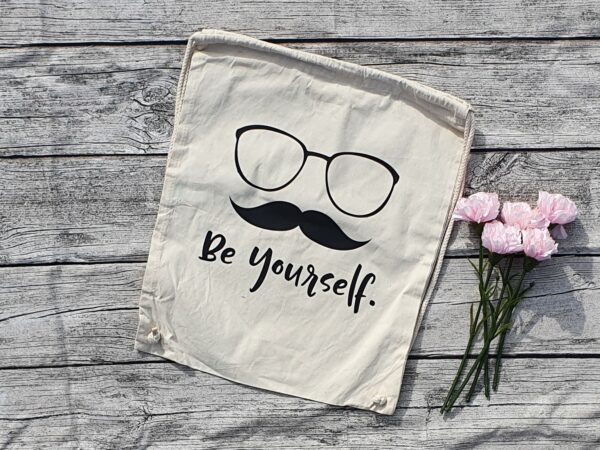 Rucksack / Turnbeutel - Moustache - be yourself
