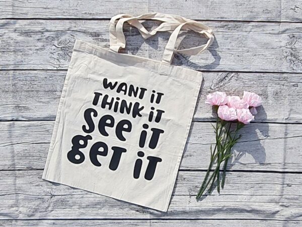 Tasche / Beutel - want it think it see it get it