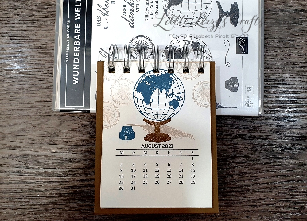 Wunderbare Welt Stampin' Up! Tischkalender Cinch
