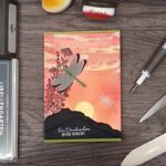 Sonnenuntergang mit Libellengarten und Blendingpinsel Stampin' Up!