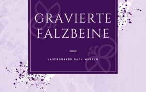 Gravierte Falzbeine