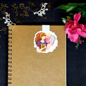 Reading Girl 04 - magnetisches Lesezeichen