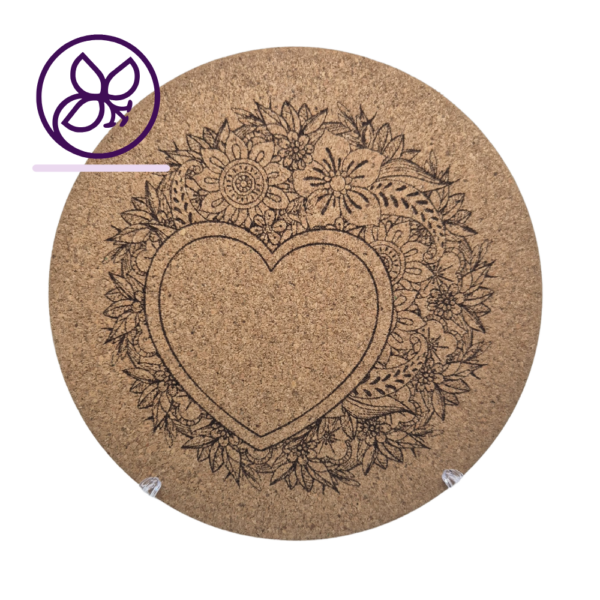 Topfuntersetzer Herz Mandala