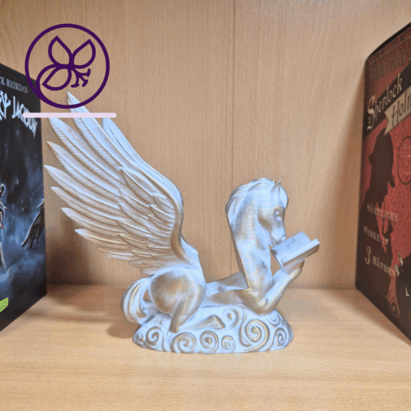Velaris - personalisierbares Pegasus-Bookdisplay aus PLA