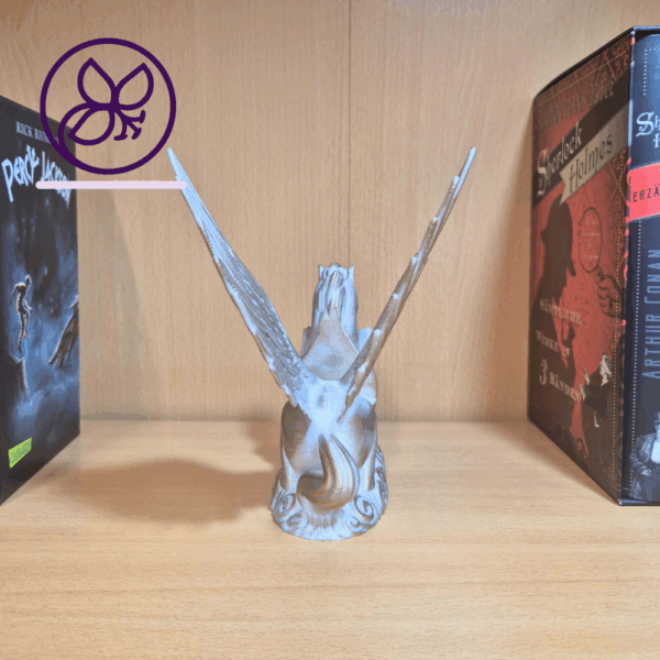 Velaris - personalisierbares Pegasus-Bookdisplay aus PLA