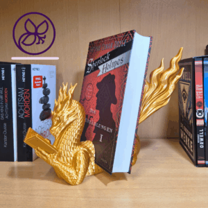 Ignivar - personalisierbares Feuer-Drachen-Bookdisplay aus PLA
