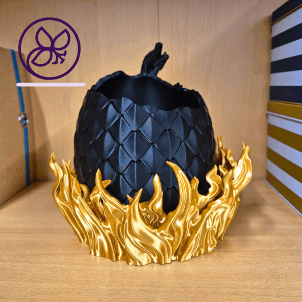 Burn – 3D-Blumentopf Drache | 25 cm | Für 10 cm Pflanzen