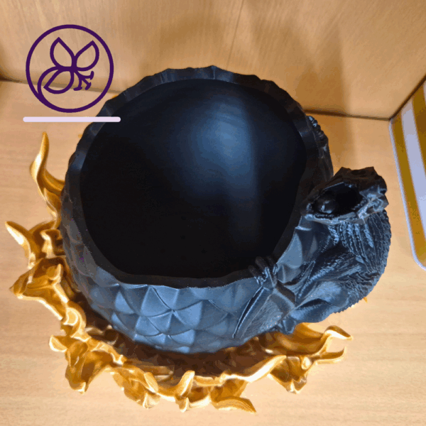 Burn – 3D-Blumentopf Drache | 25 cm | Für 10 cm Pflanzen