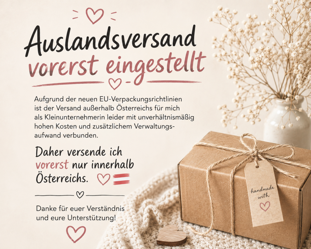 Auslandsversand vorerst eingestellt
